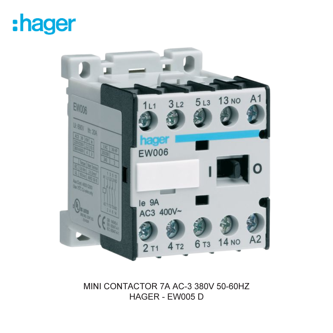 MINI CONTACTOR 7A AC-3 380V 50-60HZ