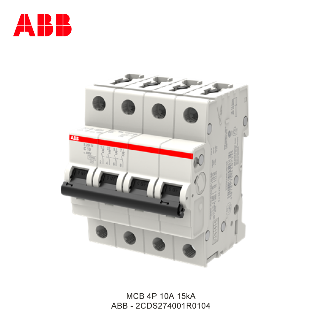 MCB 4P 10A 15kA CURVA C